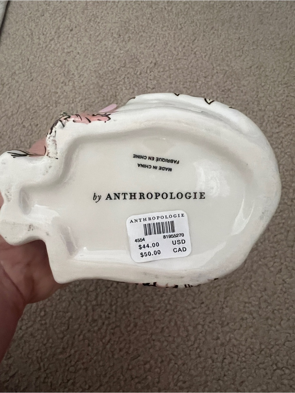 Anthropologie Floral Whippet Dog Vase - Picture 9 of 11